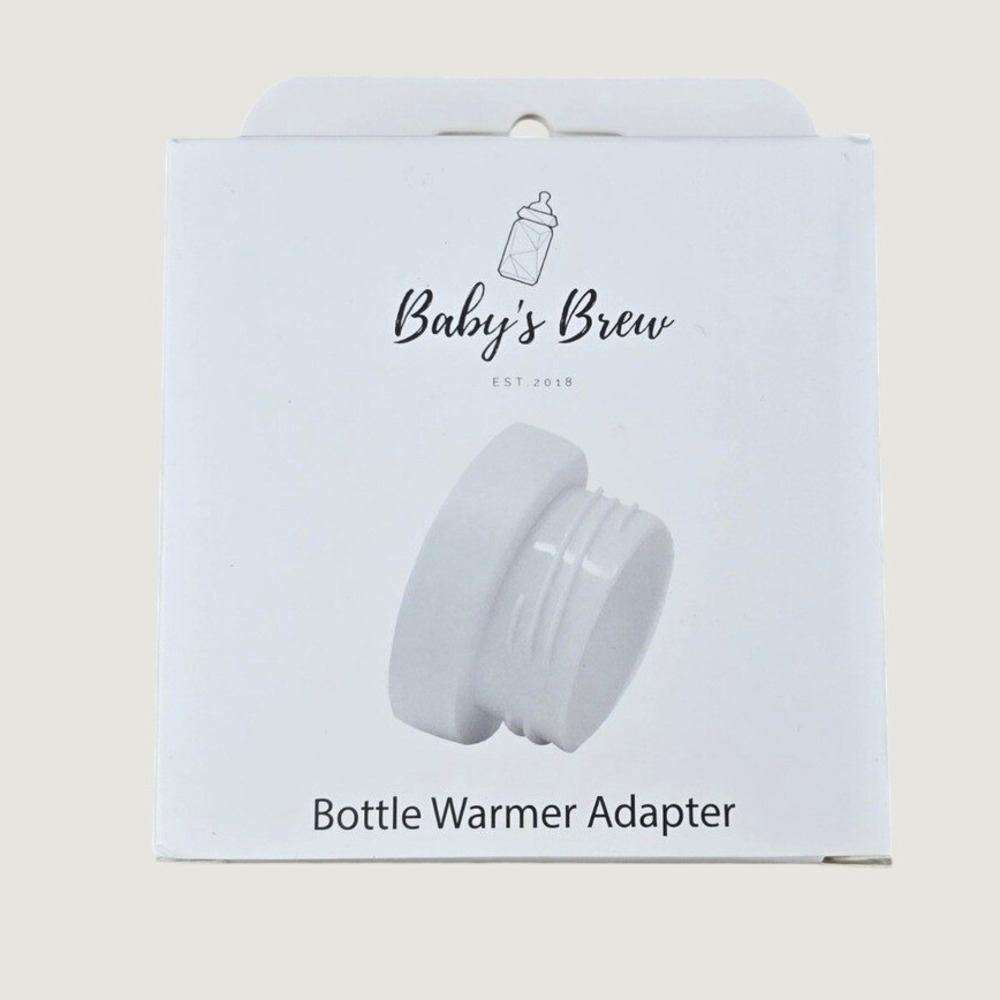 Baby's Brew Bottle Warmer‎ Adapter Dr Brown's Wide Neck White NEW in Box